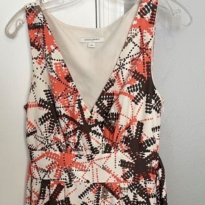 Peach and Brown Banana Republic Dress